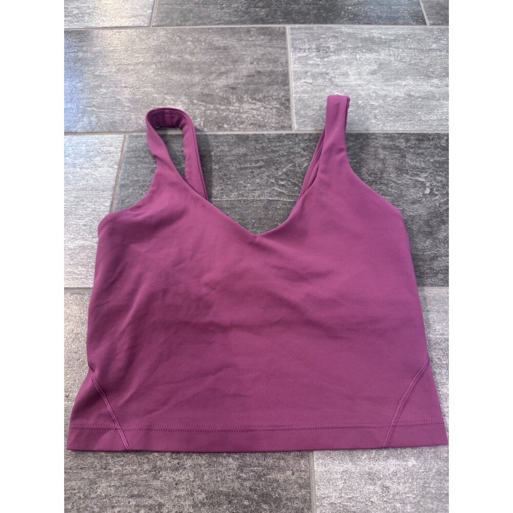 Lululemon Women’s  Size 4, Align Crop Tank, No Pads, V-neck